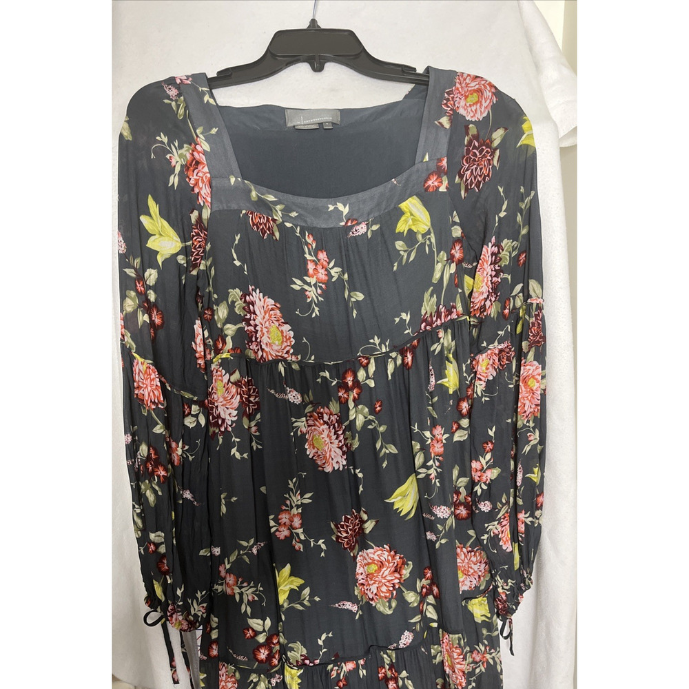 By Anthropologie S Evelin Floral Tiered Midi Dress - Picture 2 of 9